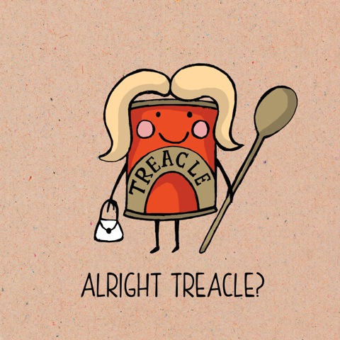 food pun greeting card