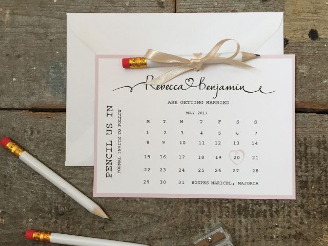 ‘Pencil us in’ Save the Dates