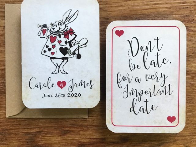 Alice in wonderland Playing card